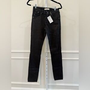 NEW NWT ALEXANDER Vera Pelle Black 100% Lambskin Pants